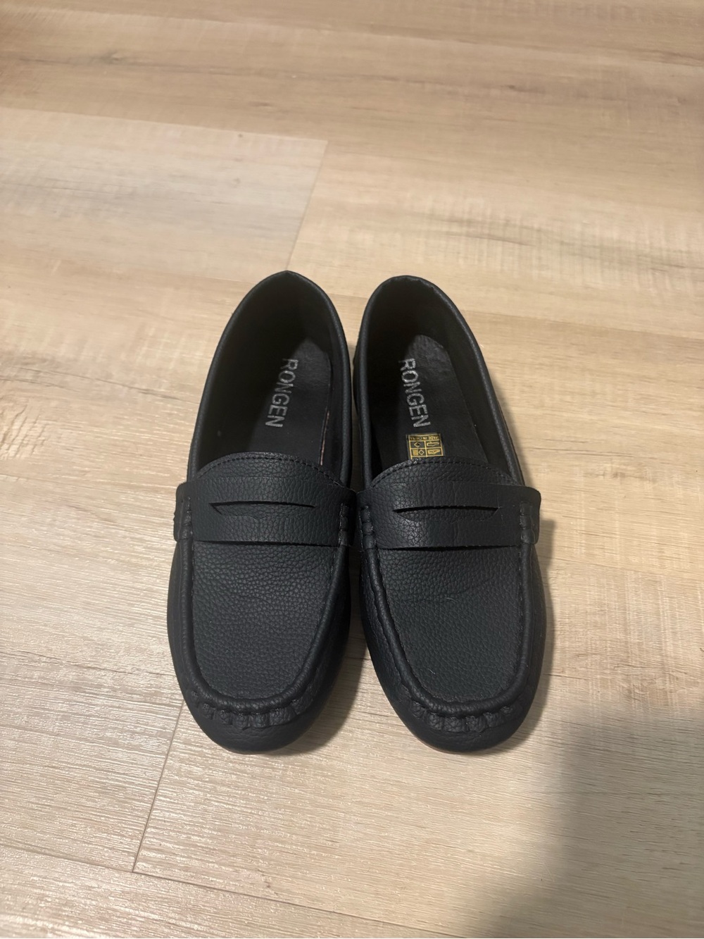 SHEIN Black Classic Penny Loafers for Women